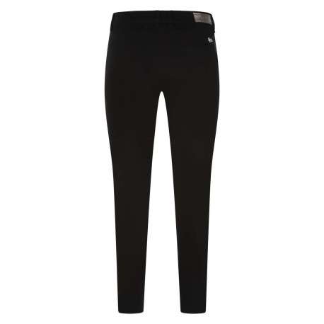 Chino slim en coton noir uni avec patch argenté à paillettes à l'arrière - Image 2