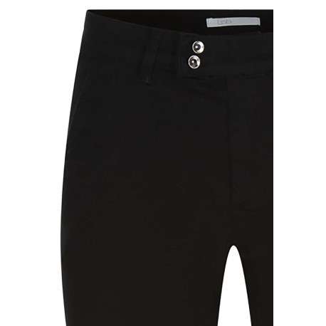 Chino slim en coton noir uni avec patch argenté à paillettes à l'arrière - Image 3