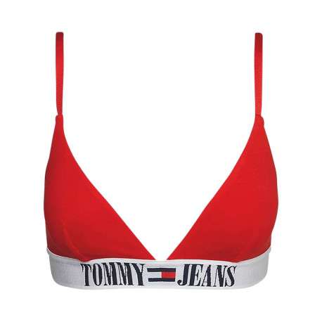 Soutien-Gorge en coton mélangé rouge uni
