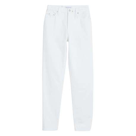 Jean en coton stone uni avec une coupe regular fit et 5 poches