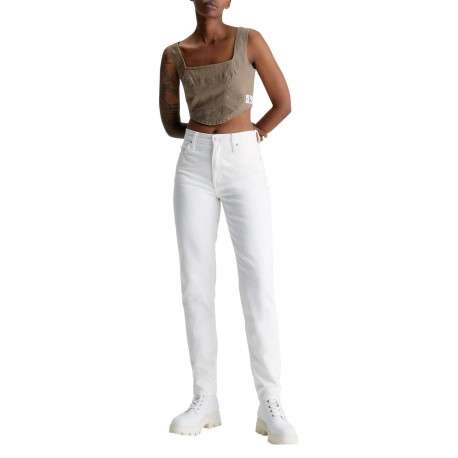 Jean en coton stone uni avec une coupe regular fit et 5 poches - Image 3