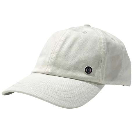 Casquette blanche unie avec le logo brodé