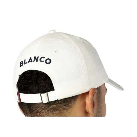 Casquette blanche unie avec le logo brodé - Image 4