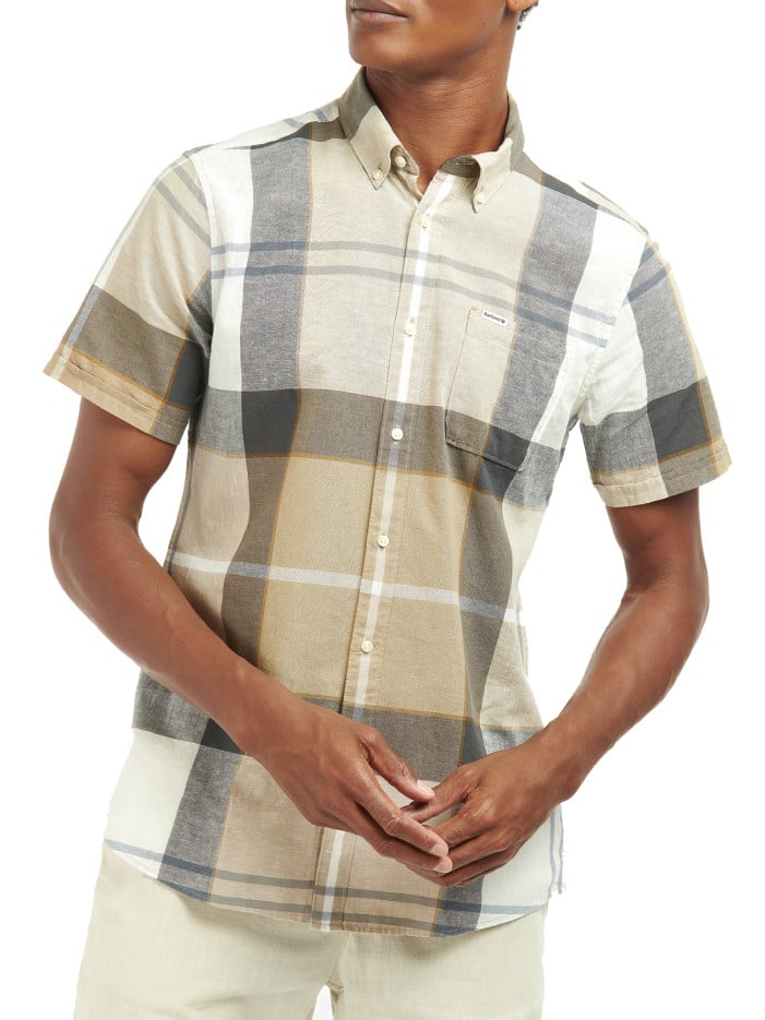 Chemise en coton et lin...