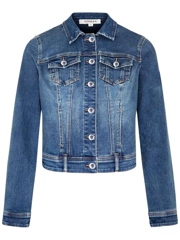 Veste stone en jean à coupe...