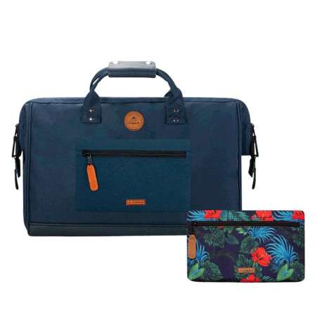 Sac de voyage marine uni avec des pochettes interchangeables
