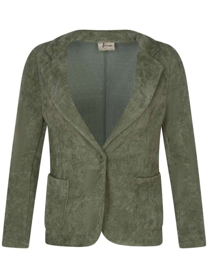 Blazer kaki en velours à...