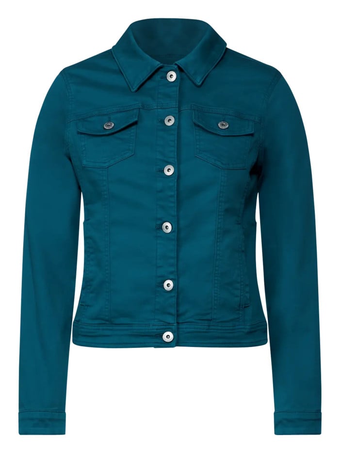 Blouson en coton pétrole...