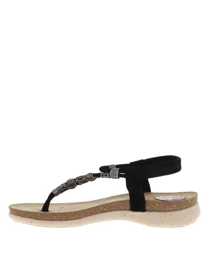 Nu-pieds en cuir suède à...