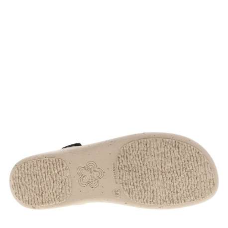 Nu-pieds en cuir suède à breloques, semelle semi-compensée et boucle à ardillon - Image 5