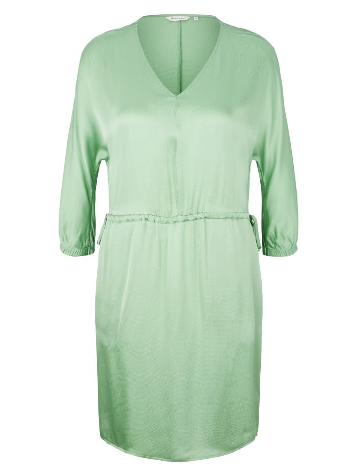 Robe courte verte unie avec...