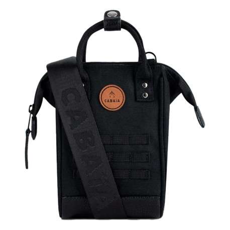 Sac Berlin Nano Adventurer noir uni avec une bandoulière amovible - Image 2