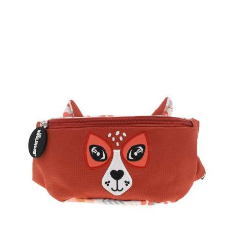 Sac banane Melimelos La Biche brique uni réglable avec fermeture zippée