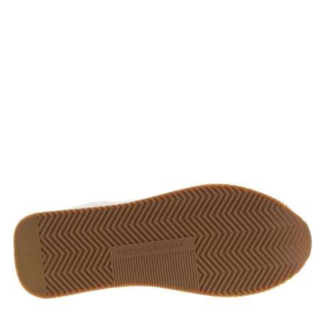 Baskets divers cuir rose et saumon à semelle running et lacets plats - Image 5