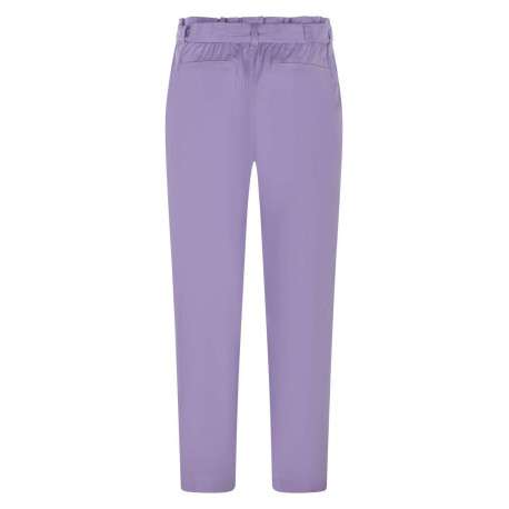 Pantalon uni à 2 poches avec une coupe paper bag et une taille haute - Image 2