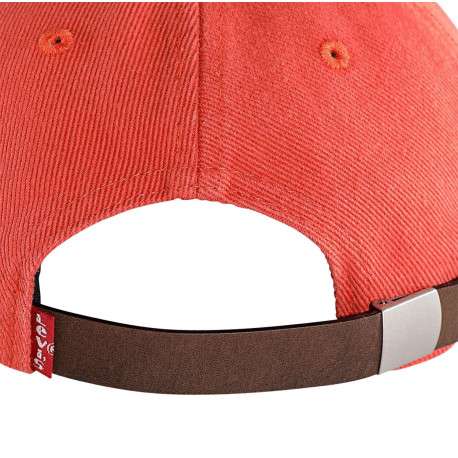 Casquette dad cap en coton orange - Image 2