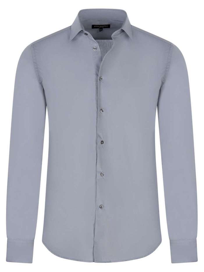 Chemise grise unie avec une...