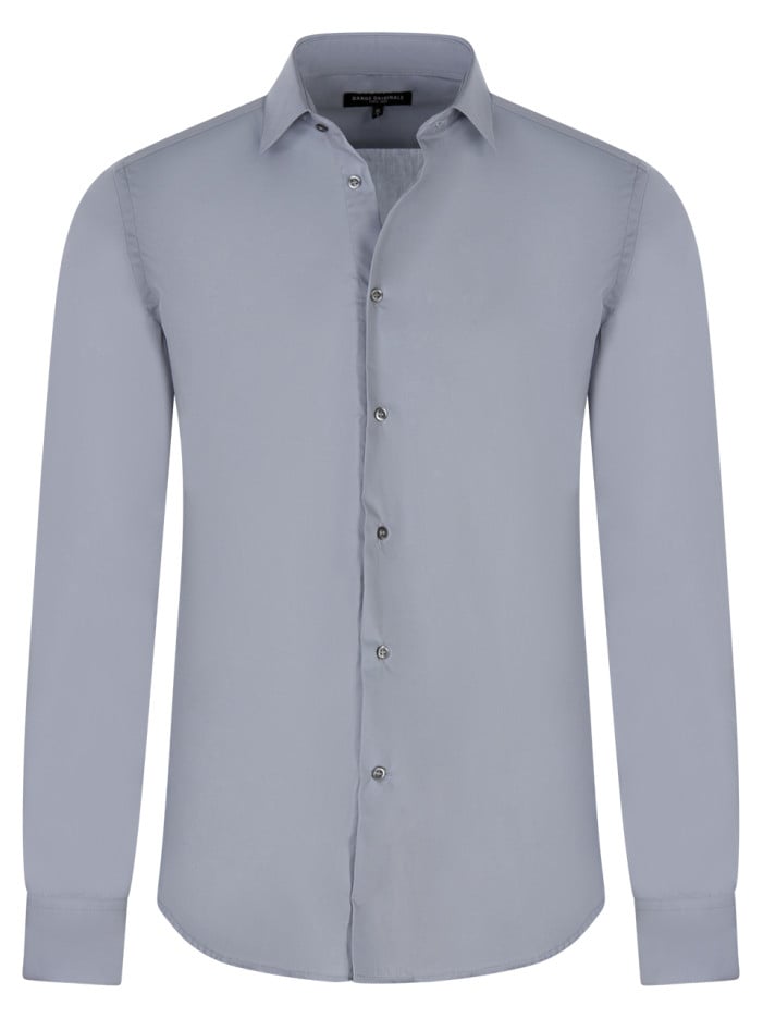Chemise grise unie avec une...