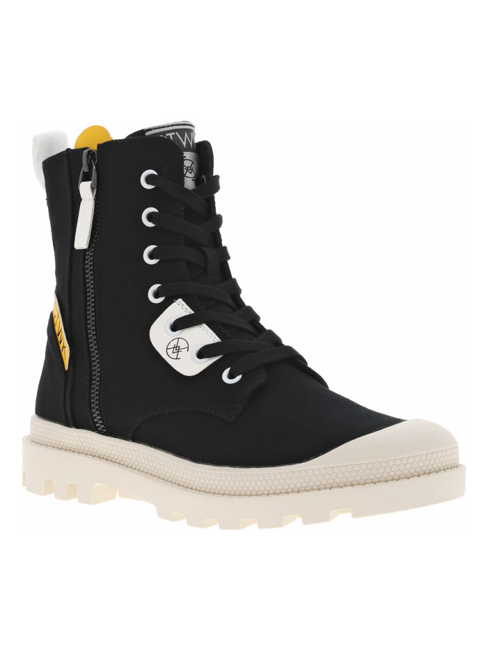 Baskets montantes en toile...