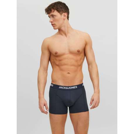Lot de 3 boxer en coton multicolore uni avec une coupe fermée et nom imprimé - Image 3