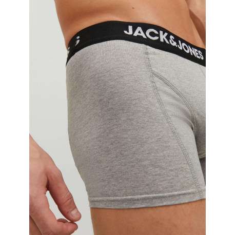 Lot de 3 boxer en coton multicolore uni avec une coupe fermée et nom imprimé - Image 6
