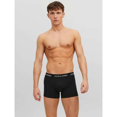 Lot de 3 boxer en coton multicolore uni avec une coupe fermée et nom imprimé - Image 4