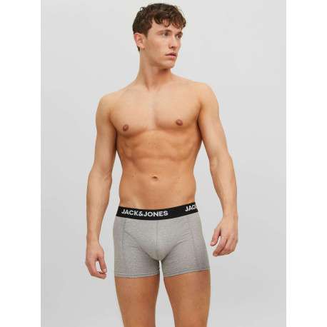 Lot de 3 boxer en coton multicolore uni avec une coupe fermée et nom imprimé - Image 5