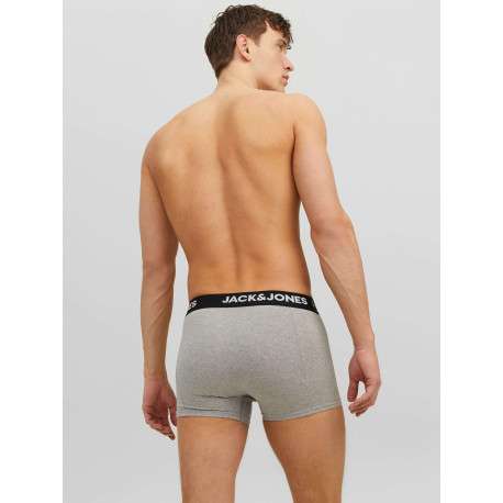 Lot de 3 boxer en coton multicolore uni avec une coupe fermée et nom imprimé - Image 7