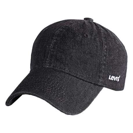 Casquette dad cap en coton anthracite chiné avec nom iconique à l'arrière
