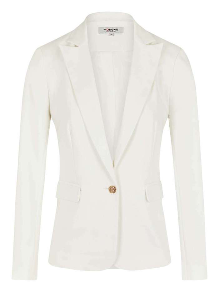 Blazer blanc uni avec une...