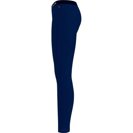 Legging en coton biologique mélangé bleu uni avec une coupe slim - Image 4