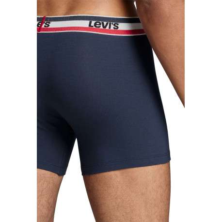 Lot de 2 Boxers bicolore marine et gris clair en coton biologique - Image 8