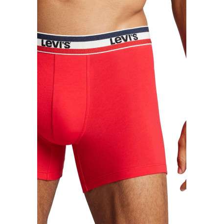 Lot de 2 Boxers bicolore rouge et gris foncé en coton biologique - Image 7