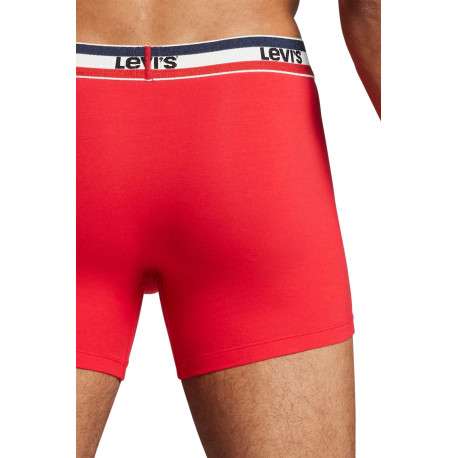 Lot de 2 Boxers bicolore rouge et gris foncé en coton biologique - Image 8