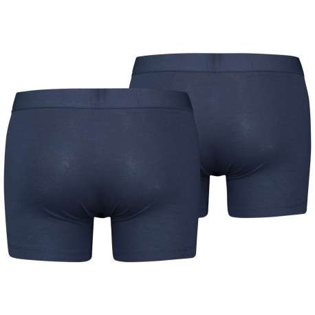 Lot de 2 Boxers marine en coton biologique et avec une ceinture élastiquée - Image 2