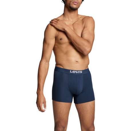 Lot de 2 Boxers marine en coton biologique et avec une ceinture élastiquée - Image 3