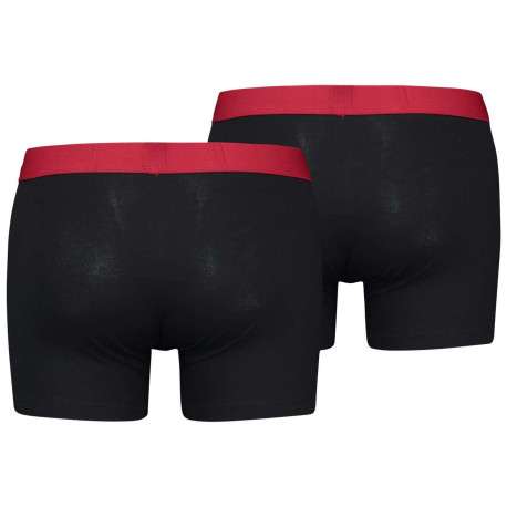 Lot de 2 Boxers noirs en coton biologique et avec une ceinture élastiquée - Image 2