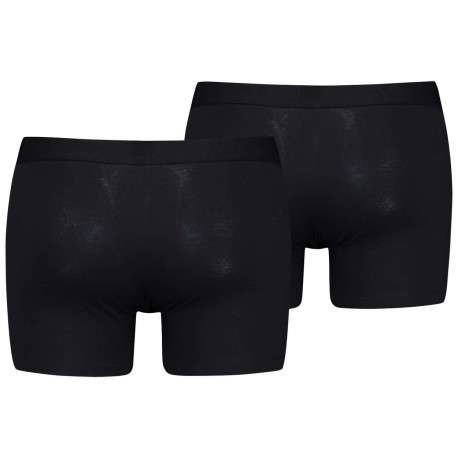 Lot de 2 Boxers noirs en coton biologique avec une ceinture élastiquée - Image 2