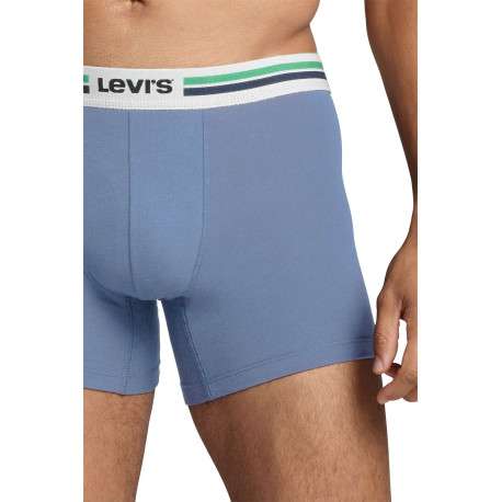 Lot de 2 Boxers bleu uni en coton biologique avec une ceinture élastiquée - Image 5