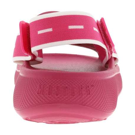 Claquettes fuchsia moulées à semelle plateforme basse et bande élastiquée - Image 6
