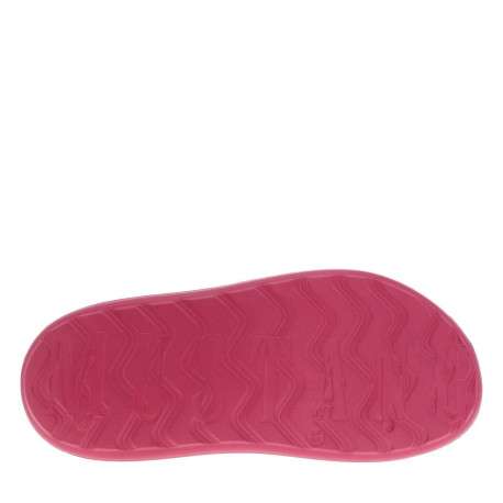 Claquettes fuchsia moulées à semelle plateforme basse et bande élastiquée - Image 5