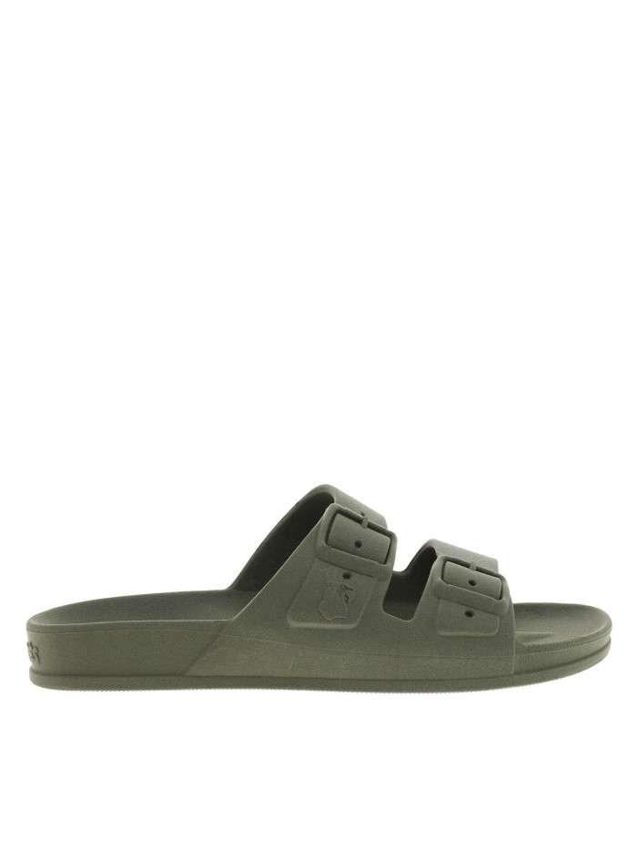 Mules Claquettes Etam - 2 Brides Plissées Kaki - Taille 38/39 - Ras - Neuf Avec Emballage - Chaussures D'été Femme
