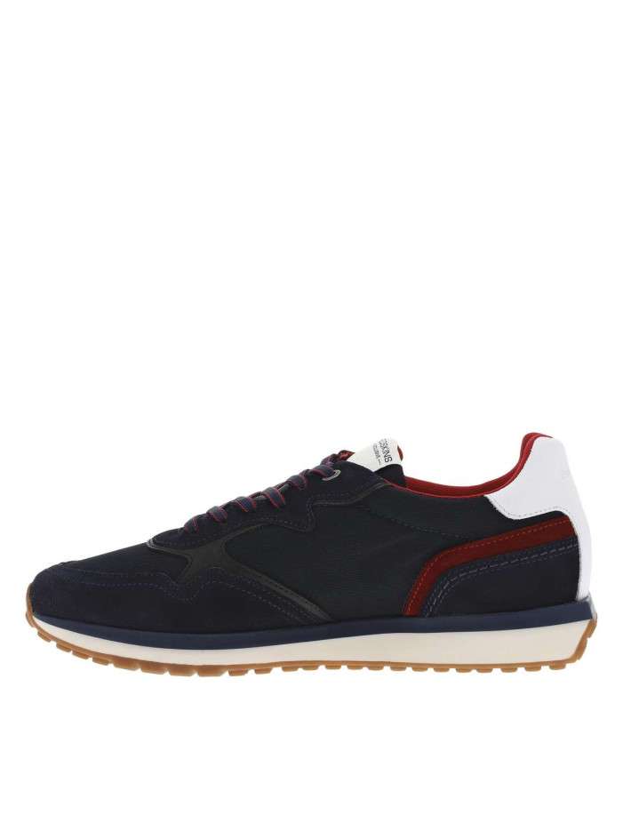 Baskets basses en nubuck et...