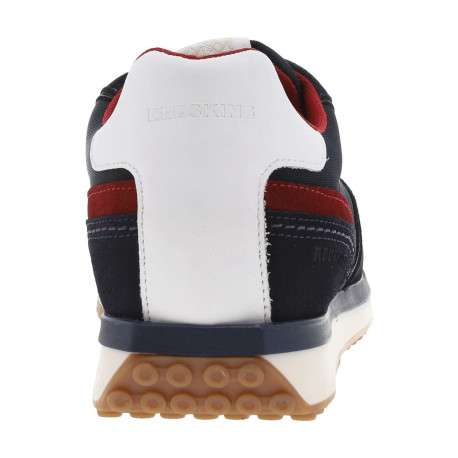 Baskets basses en nubuck et Mesh bleu marine à semelle runnig crantée - Image 6