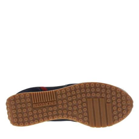 Baskets basses en nubuck et Mesh bleu marine à semelle runnig crantée - Image 5