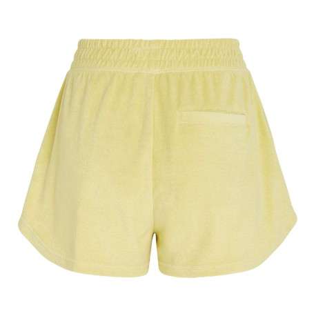 Short jaune uni avec une coupe droite et resserré au niveau de la taille - Image 2