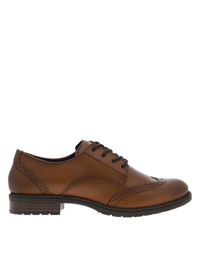 Derbies en cuir marron...