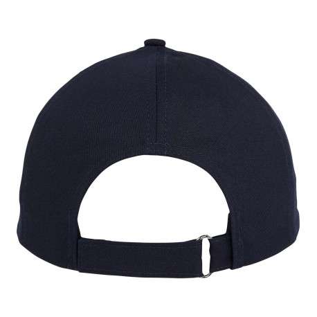 Casquette dad cap en coton biologique marine unie avec une fermeture strapback - Image 2