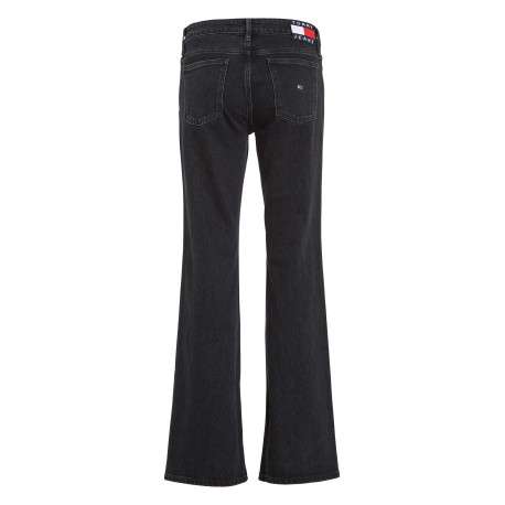 Jean Sophie en coton mélangé noir effet délavé avec une coupe bootcut - Image 2