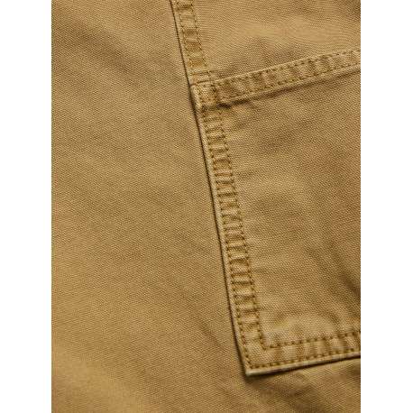 Pantalon en coton Kane Carpenter camel uni avec une coupe droite - Image 6